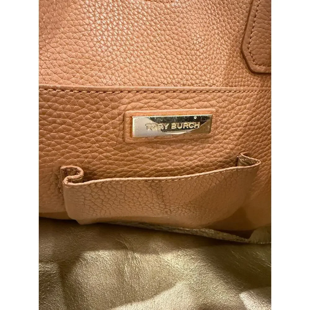 Tory Burch Leather Tote Brown Purse